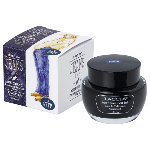 Taccia Jeans Ink Bottle (40ml) - #2 - Dark Navy - KSGILLS.com | The Writing Instruments Expert