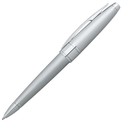 Cross Apogee Ballpoint Pen - Brushed Chrome - KSGILLS.com | The Writing Instruments Expert