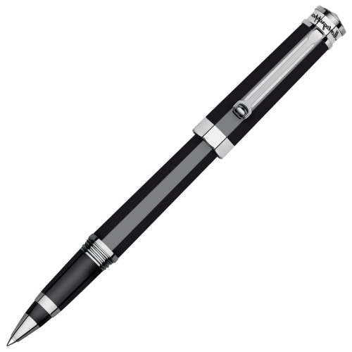 Montegrappa NeuroUno Black Chrome Trim Rollerball Pen - KSGILLS.com | The Writing Instruments Expert