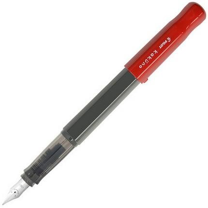 Pilot Kakuno Fountain Pen - Grey Red - KSGILLS.com | The Writing Instruments Expert