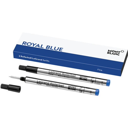 Montblanc Refill Rollerball LEGRAND (Pack of 2) - Royal Blue - Fine (F) - KSGILLS.com | The Writing Instruments Expert