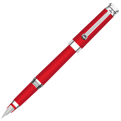 Montegrappa Parola Performance Red Chrome Trim Fountain Pen - KSGILLS.com | The Writing Instruments Expert