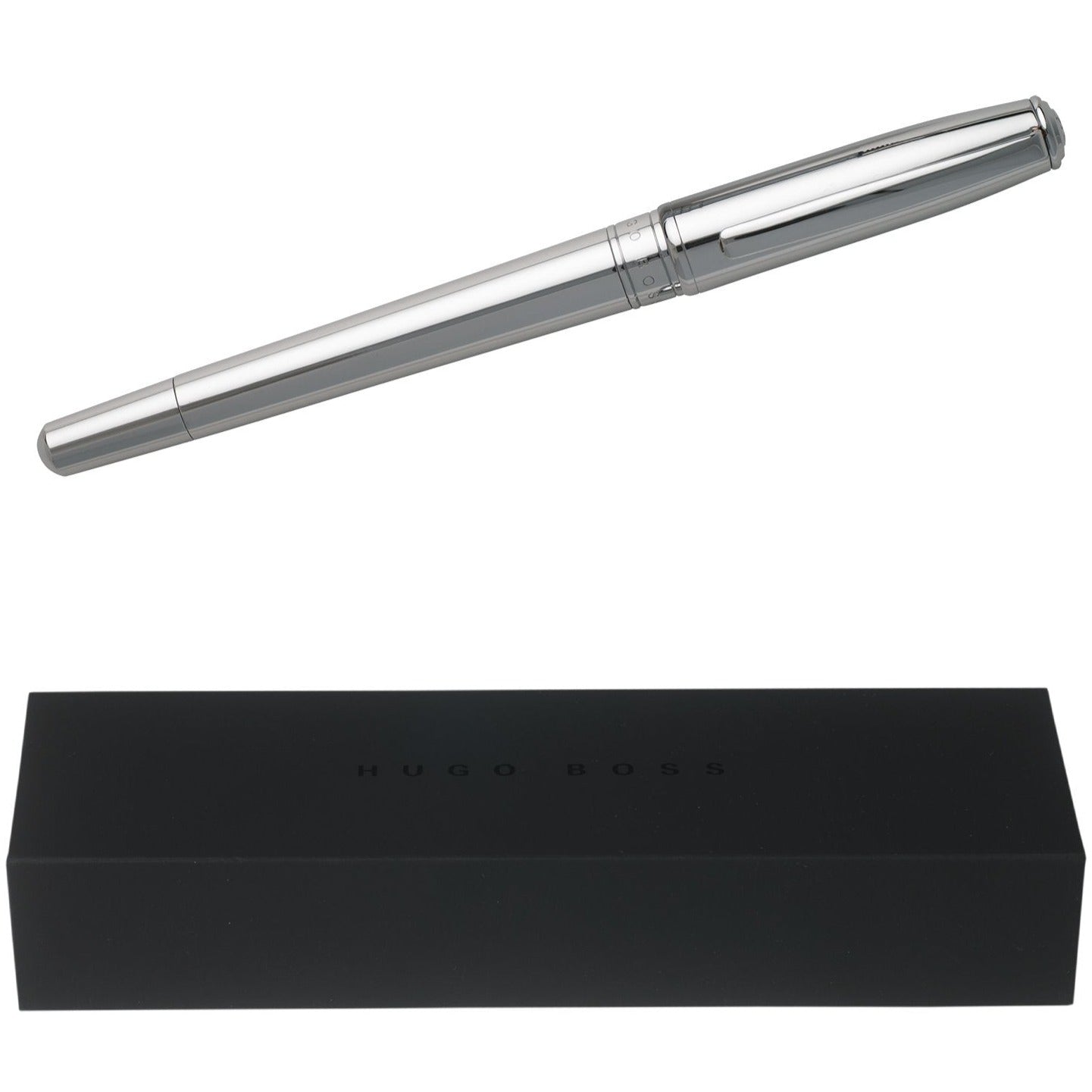 Hugo Boss Essential Chrome Rollerball Pen - KSGILLS.com | The Writing Instruments Expert