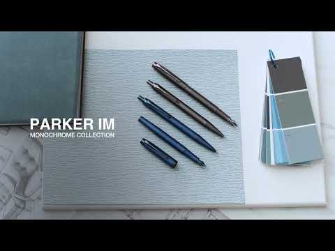 Parker IM Monochrome Ballpoint Pen - Blue - Refill Black Medium (M)