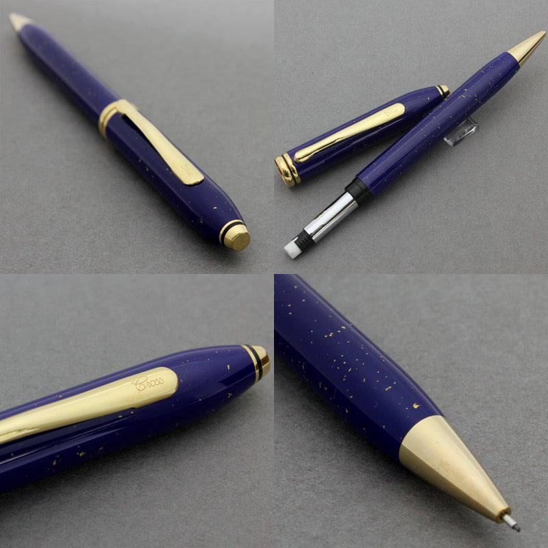 Cross Townsend Mechanical Pencil - Lapis Lazuli Blue Gold Trim 0.7mm - KSGILLS.com | The Writing Instruments Expert