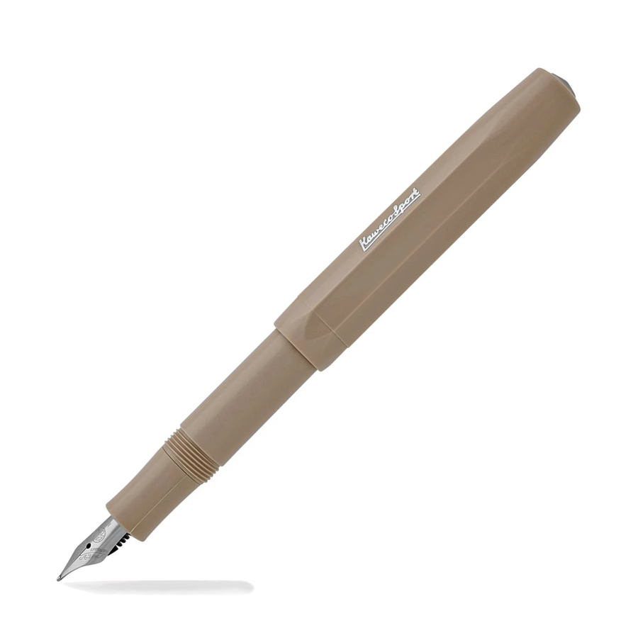 Kaweco Skyline Sport Fountain Pen - Macchiato Brown Chrome Trim - KSGILLS.com | The Writing Instruments Expert
