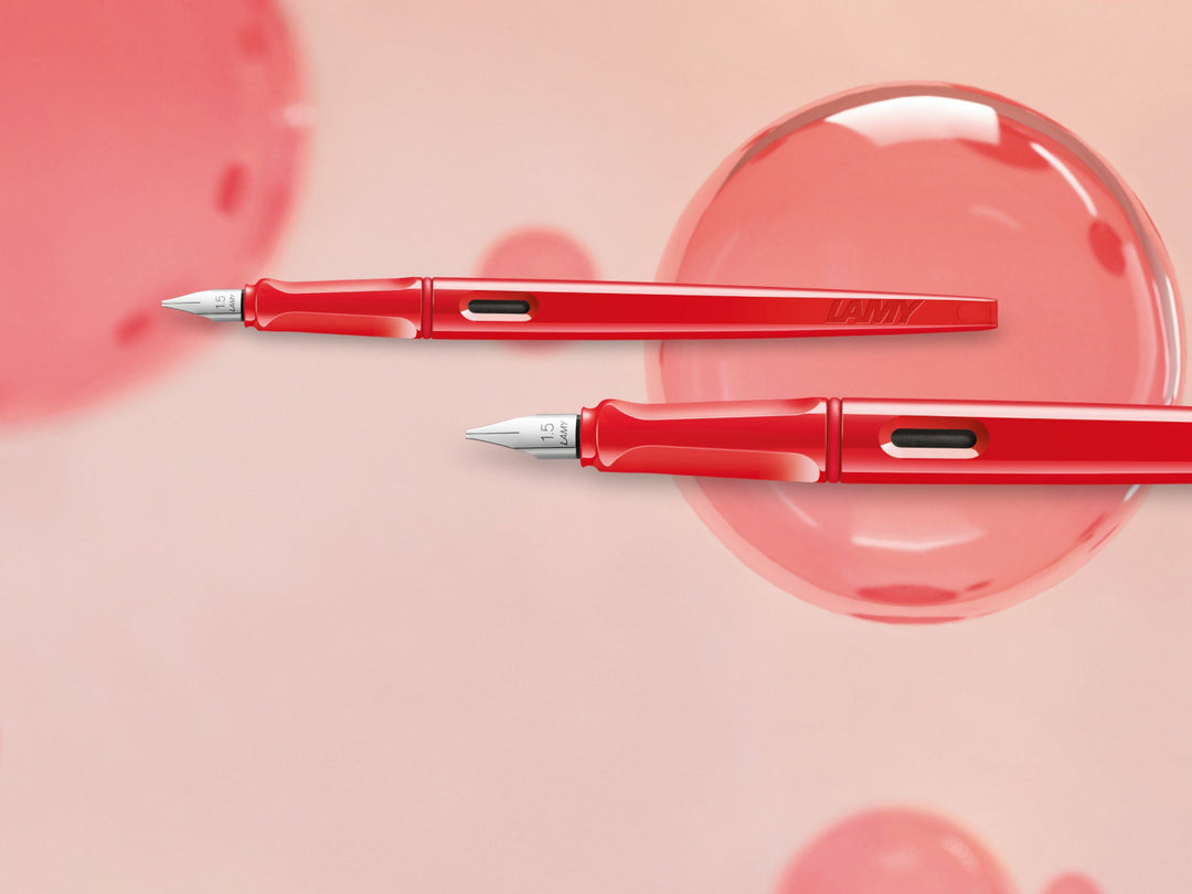 Lamy Joy Fountain Pen - Strawberry Red Special Edition (Calligraphy) - KSGILLS.com | The Writing Instruments Expert