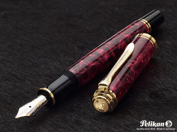 Pelikan Souveran M320 Ruby Red Fountain Pen - KSGILLS.com | The Writing Instruments Expert