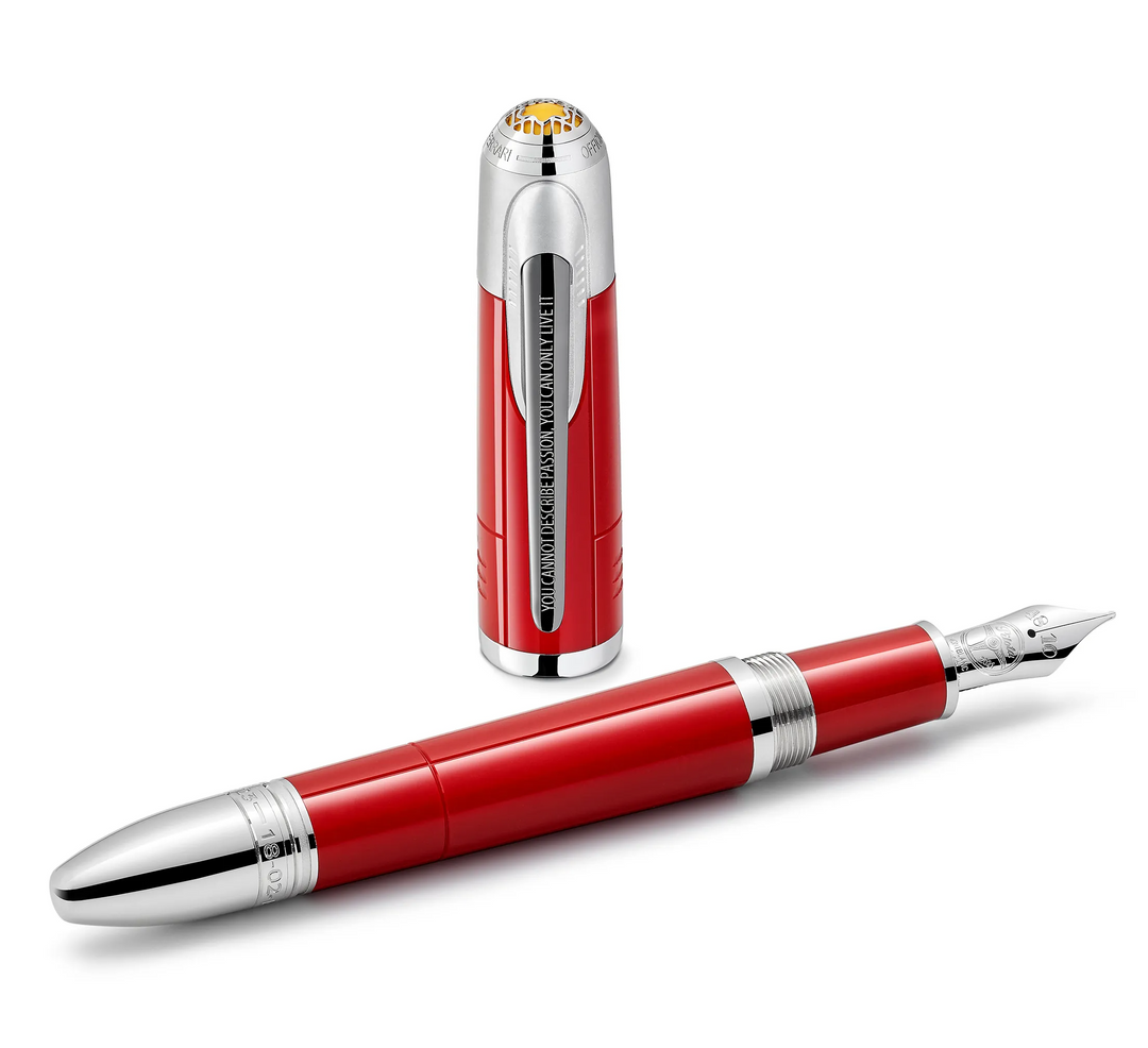 Montblanc red fountain clearance pen