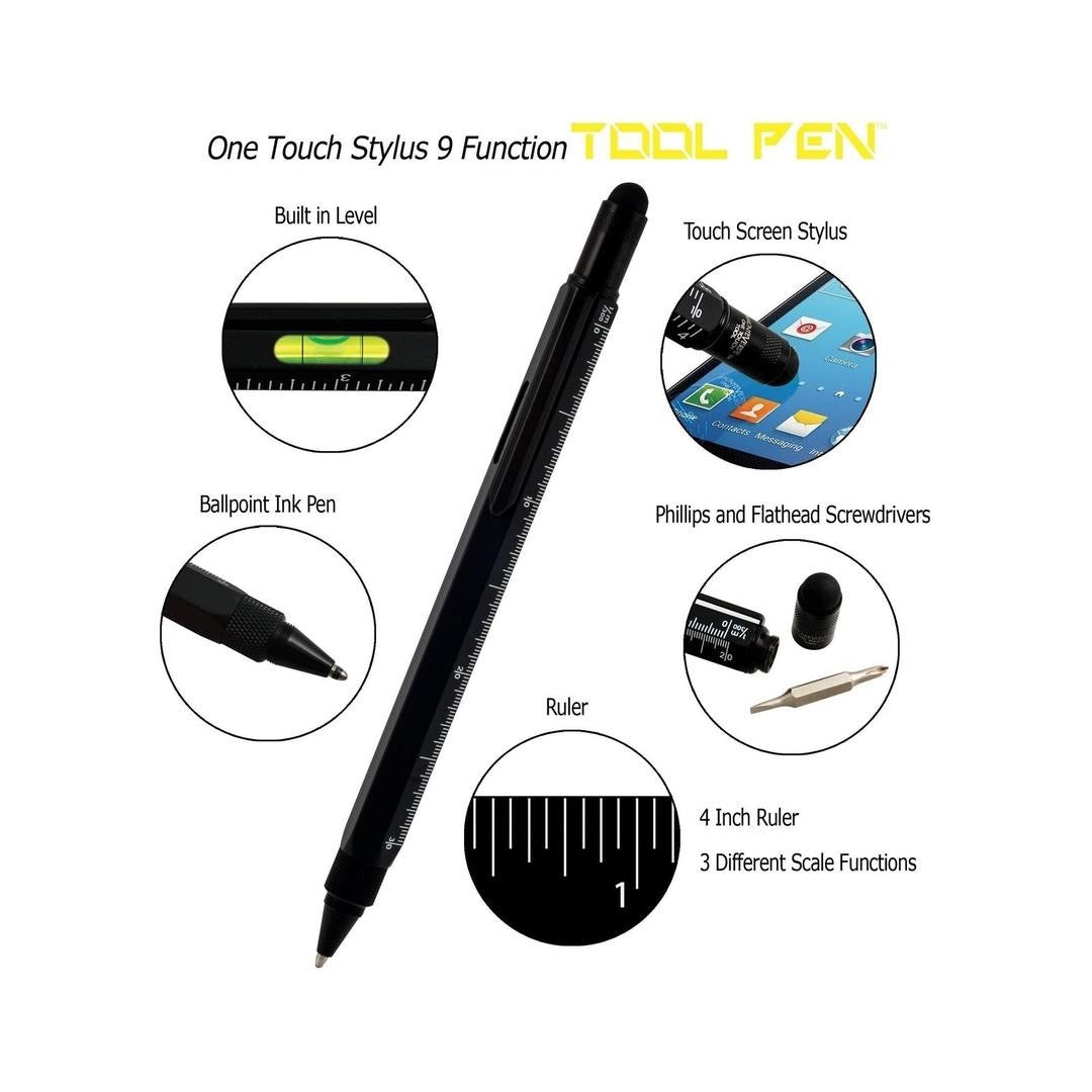 Monteverde One Touch Stylus Tool Pen Multifunction Ballpoint - Black - KSGILLS.com | The Writing Instruments Expert