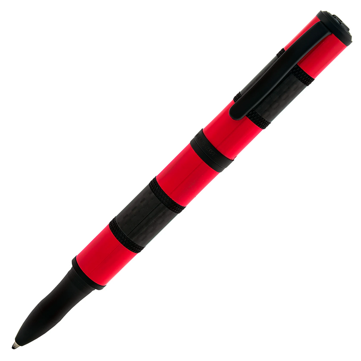 Monteverde Regatta Rollerball Pen - Red Carbon Fibre Black Trim - KSGILLS.com | The Writing Instruments Expert