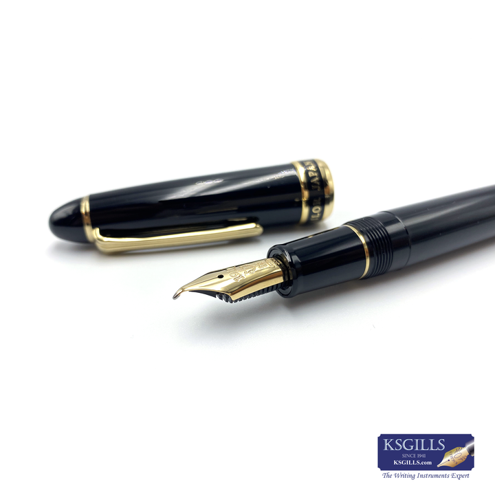 Sailor 1911L Fountain Pen Special Nib - Naginata Concord Black Gold Trim - KSGILLS.com | The Writing Instruments Expert