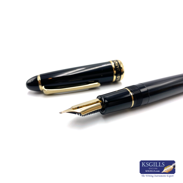 Sailor 1911L Fountain Pen Special Nib - Naginata Emperor Black Gold Trim - KSGILLS.com | The Writing Instruments Expert