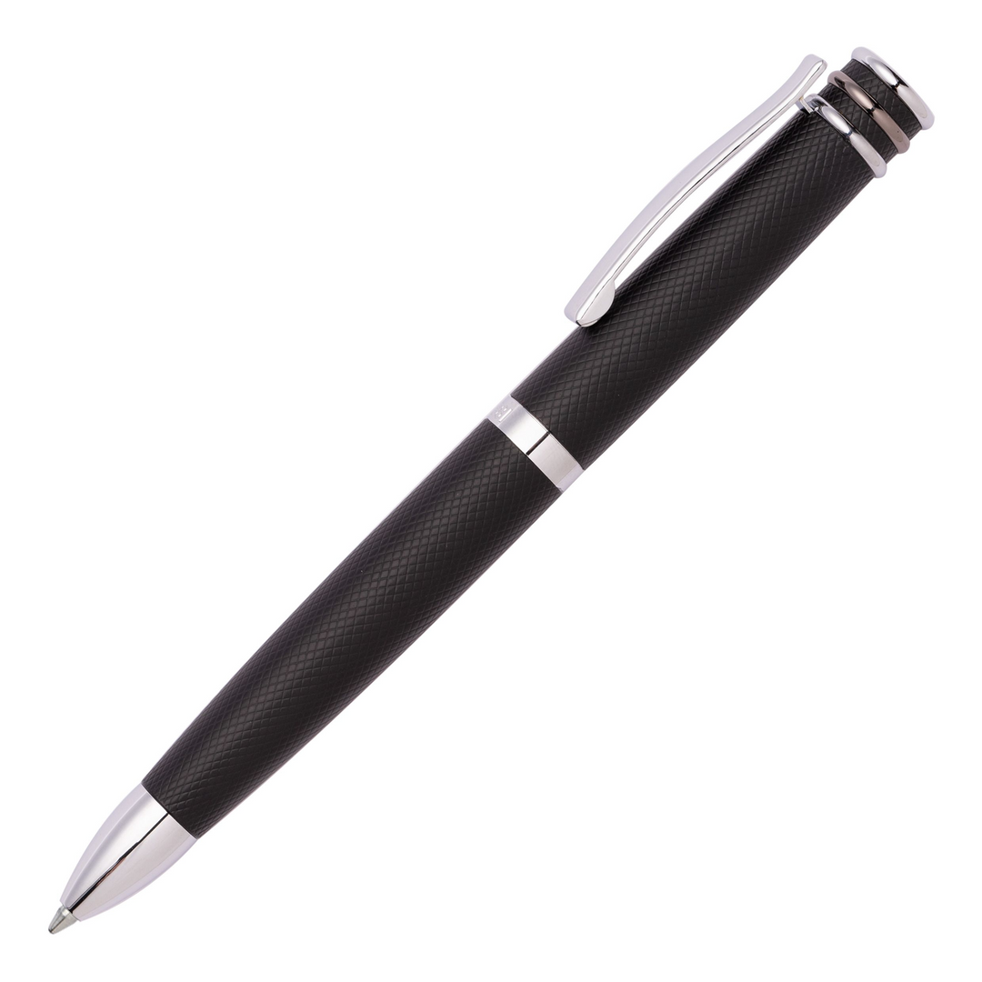 Cerruti 1881 Austin Diamond Ballpoint Pen Black Chrome Trim