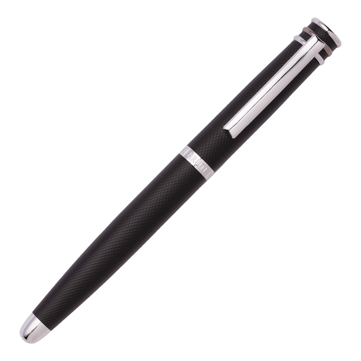 Cerruti 1881 Austin Diamond Rollerball Pen - Black Chrome Trim - KSGILLS.com | The Writing Instruments Expert