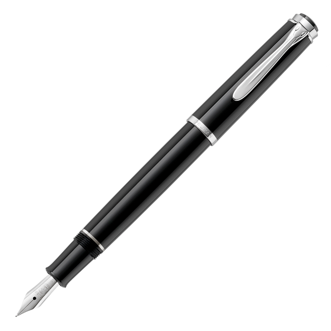 Pelikan Classic P205 Fountain Pen - Black Chrome Trim (Cartridge) - KSGILLS.com | The Writing Instruments Expert