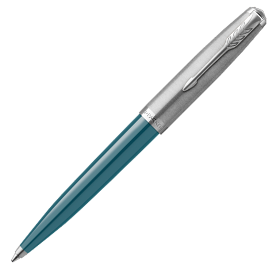 Parker 51 Ballpoint Pen - Teal Blue - KSGILLS.com | The Writing Instruments Expert