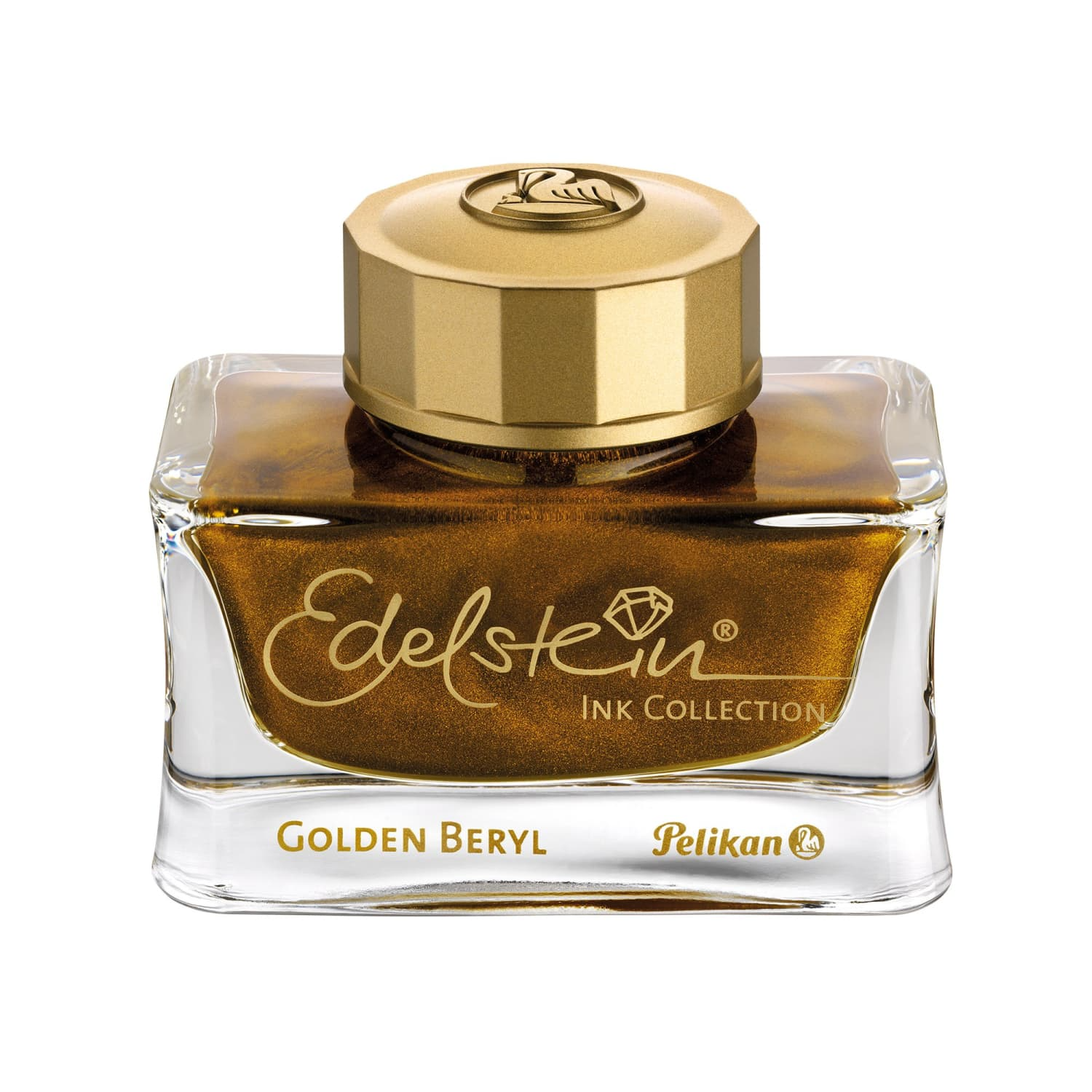 Pelikan Edelstein Ink Bottle 50ml - Golden Beryl Shimmering Ink (Ink o ...