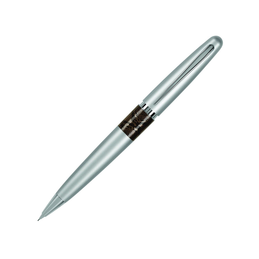 Pilot MR Mechanical Pencil Metropolitan Animal - Silver Brown - Python (0.5mm) (with LASER Engraving) - KSGILLS.com | The Writing Instruments Expert