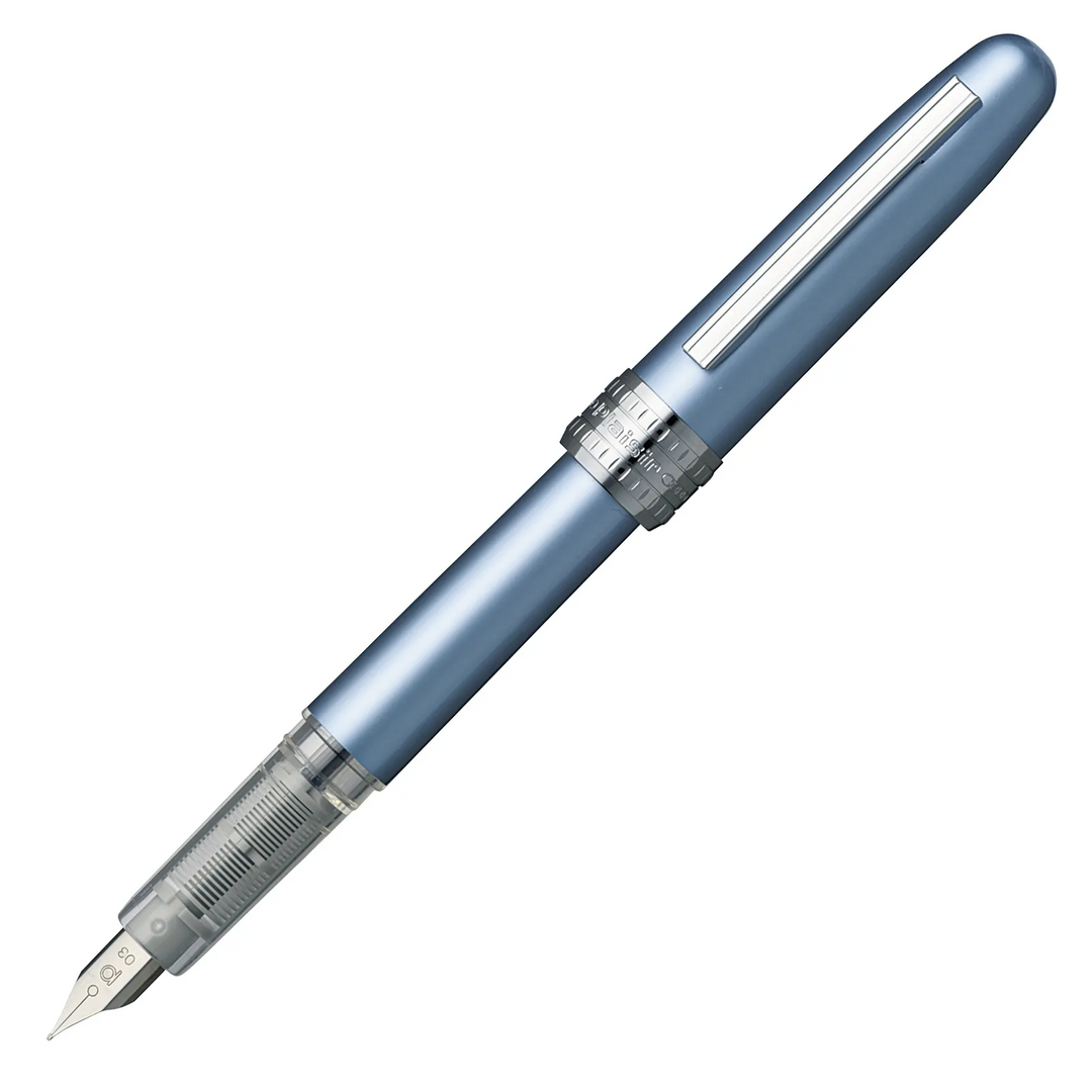 Platinum Plaisir Fountain Pen - Frosty Blue - KSGILLS.com | The Writing Instruments Expert