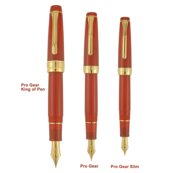Sailor Pro Gear Slim Fire Gold Trim Fountain Pen (Limited Edition) - KSGILLS.com | The Writing Instruments Expert