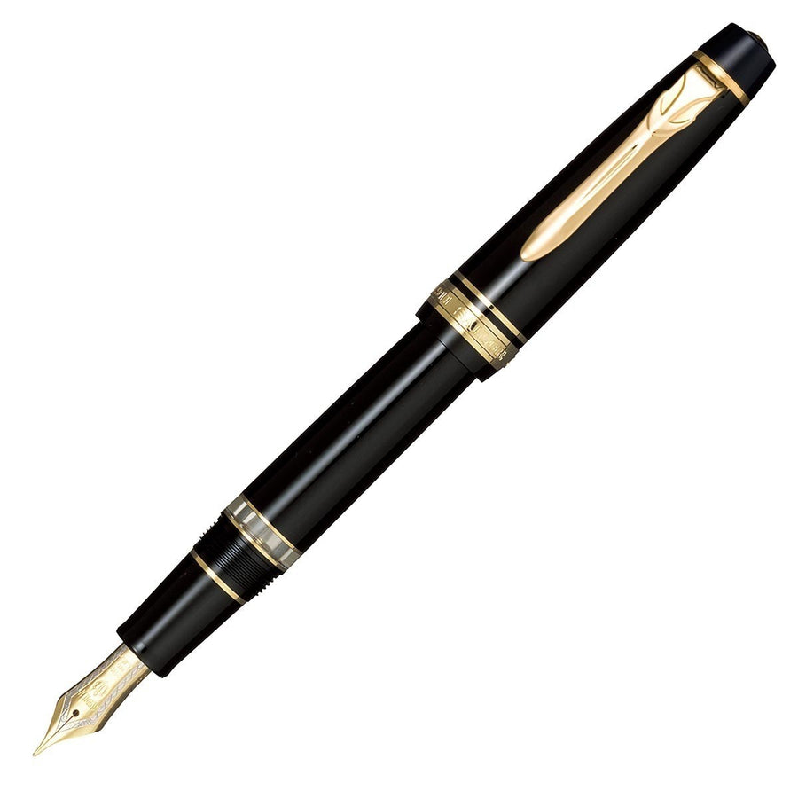 Sailor Pro Gear II Realo Black Gold Trim Fountain Pen - KSGILLS.com | The Writing Instruments Expert