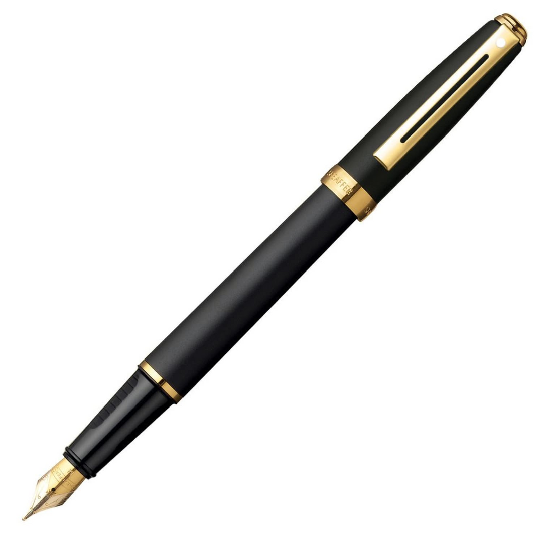 Sheaffer Prelude Fountain Pen - Matte Black Gold Trim - KSGILLS.com | The Writing Instruments Expert