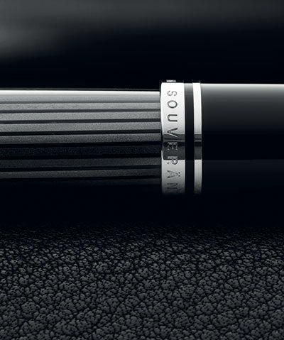Pelikan Souveran R805 Rollerball Pen - Stresemann Black Silver Trim - KSGILLS.com | The Writing Instruments Expert