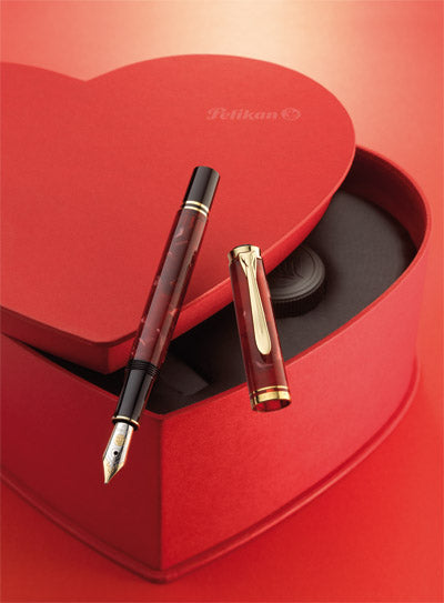 Pelikan Souveran M320 Ruby Red Fountain Pen - KSGILLS.com | The Writing Instruments Expert