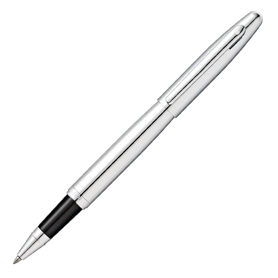 Sheaffer VFM Rollerball Pen - Shinny Stainless Steel Chrome Trim (with Pen Engraving) - KSGILLS.com | The Writing Instruments Expert