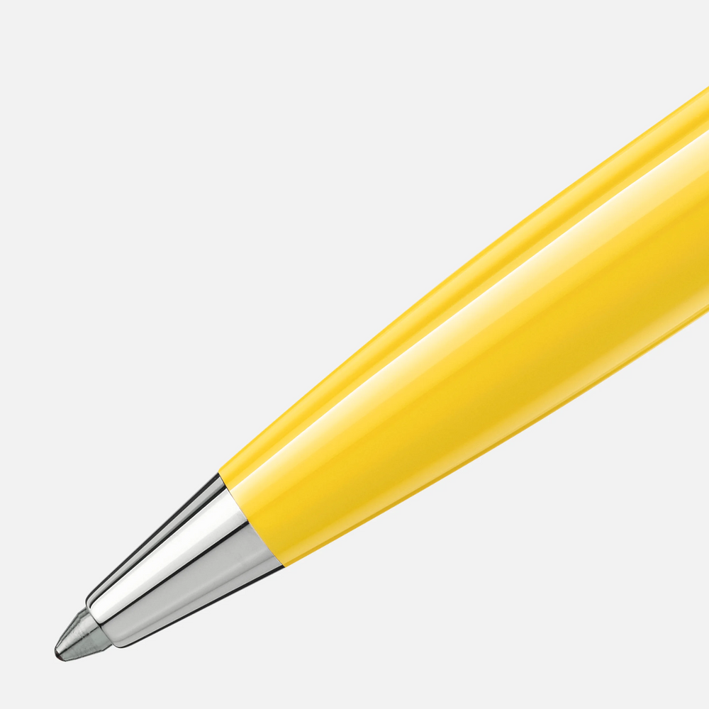Montblanc Pix Ballpoint Pen - Mustard Yellow Chrome Trim - KSGILLS.com | The Writing Instruments Expert