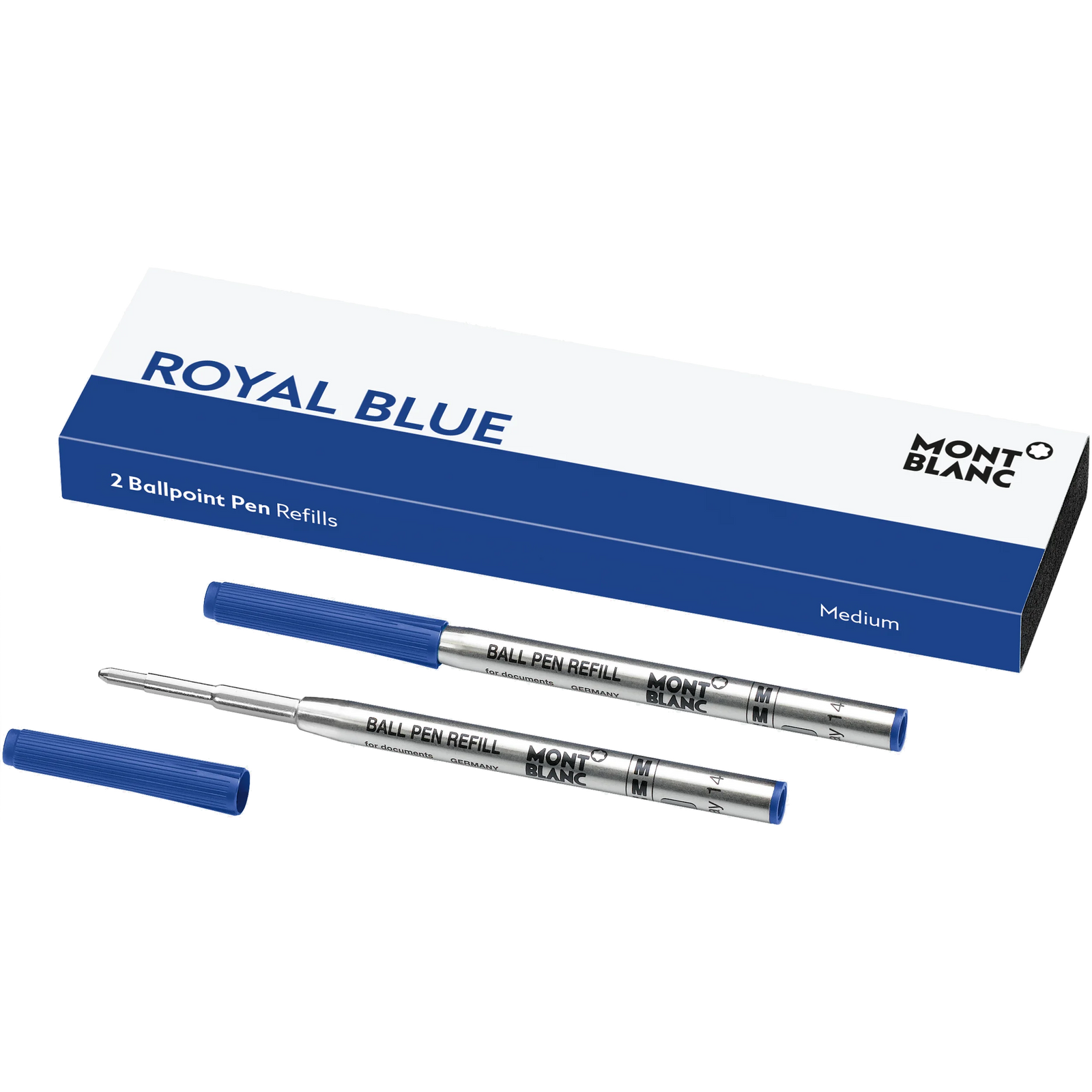 Montblanc Refill Ballpoint Royal Blue (2 Per Pack) - Medium (M) - KSGILLS.com | The Writing Instruments Expert