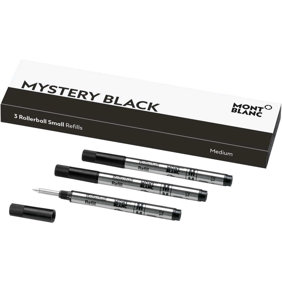 Montblanc Refill Rollerball (SMALL) (Pack of 3) - Mystery Black - KSGILLS.com | The Writing Instruments Expert