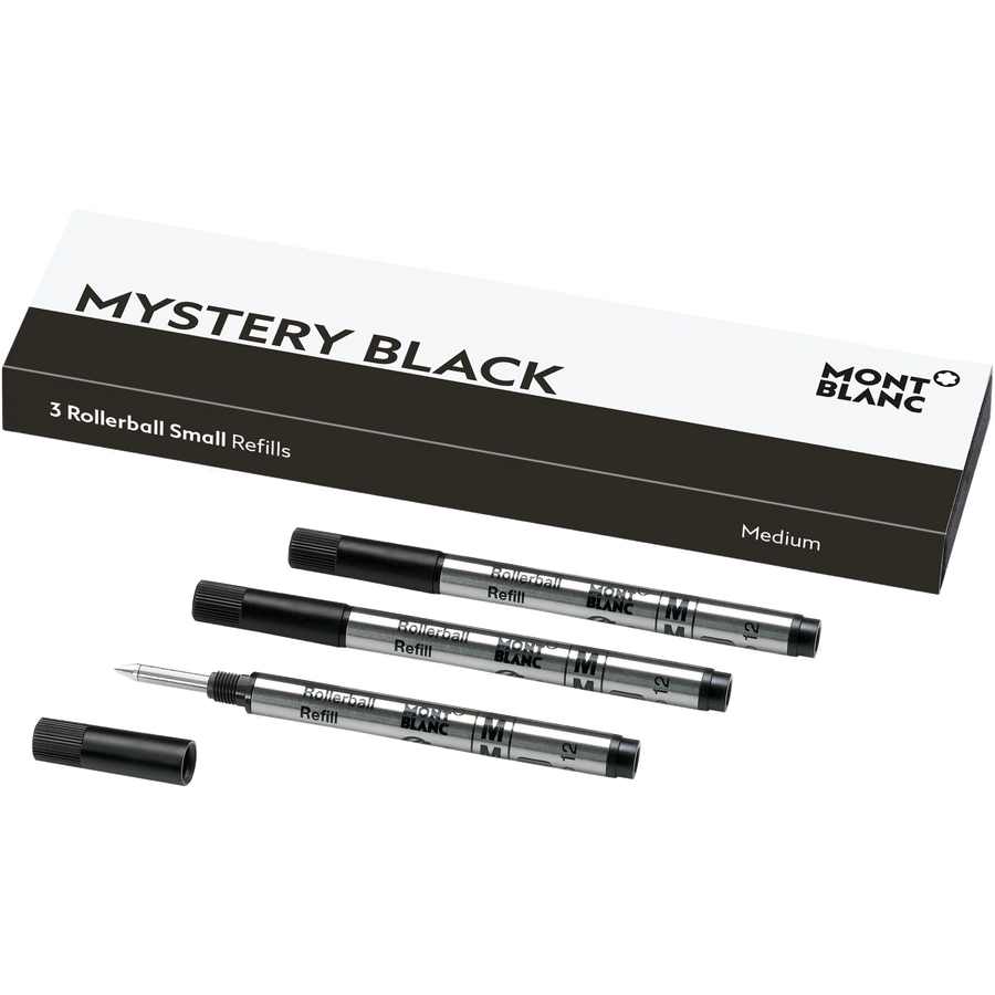 Montblanc Refill Rollerball (SMALL) (Pack of 3) - Mystery Black - KSGILLS.com | The Writing Instruments Expert