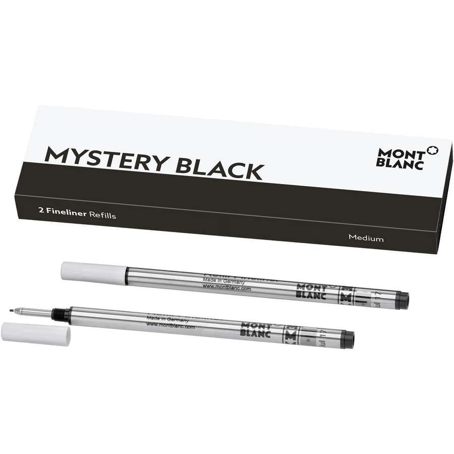 Montblanc Refill Fineliner (2 Per Pack) Mystery Black - Medium (M) - KSGILLS.com | The Writing Instruments Expert