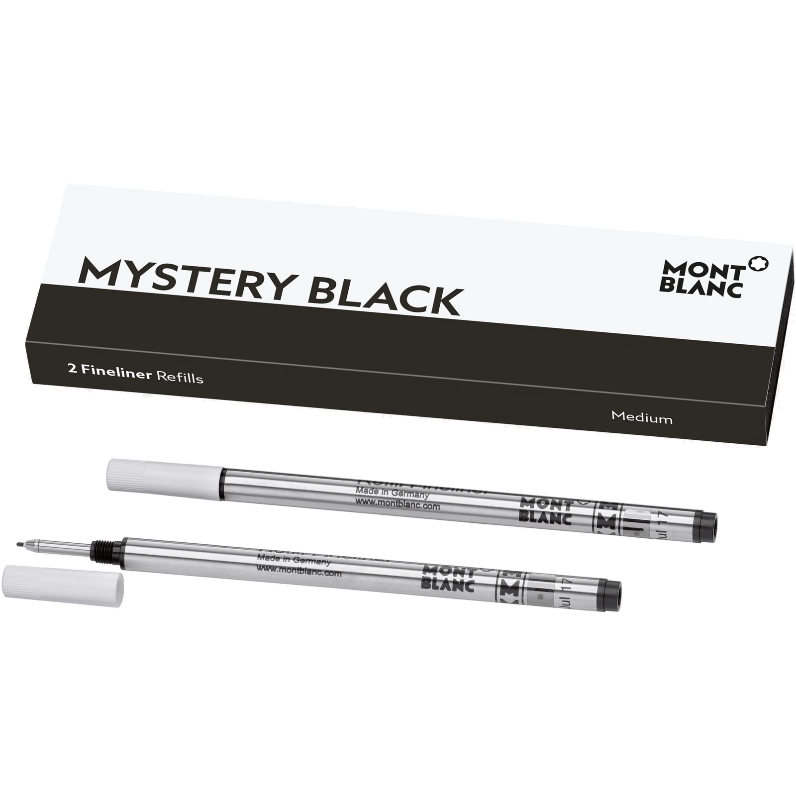 Montblanc Refill Fineliner (2 Per Pack) Mystery Black - Medium (M) - KSGILLS.com | The Writing Instruments Expert