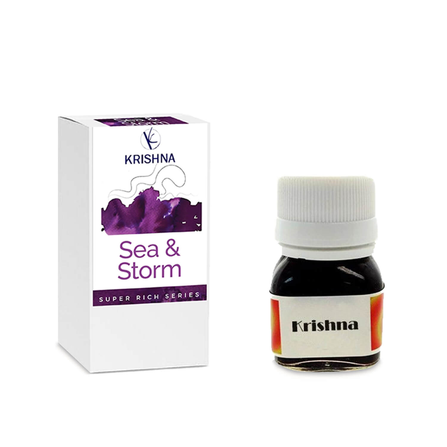 Krishna Ink Bottle (20 ml) – Super Rich Series - Sea & Storm - KSGILLS.com | The Writing Instruments Expert