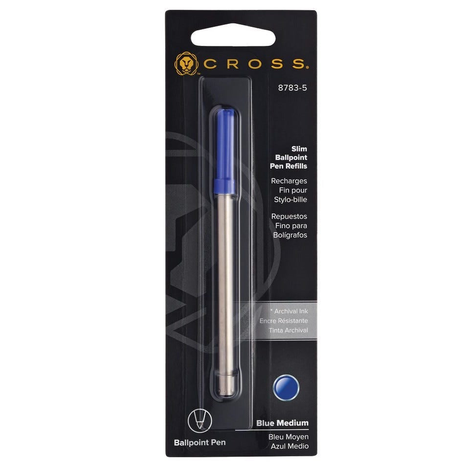 Cross Refill SLIM Ballpoint - Blue - KSGILLS.com | The Writing Instruments Expert